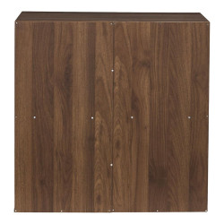 Étagère de Rangement 'Tiffany' 4 Cases - Bois Foncé
