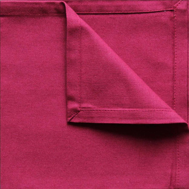 Serviette de Table en Coton 'New York' - Couleur Bordeaux