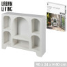ETAGERE 6 NICHES "GALLERY" 90X24XH80CM