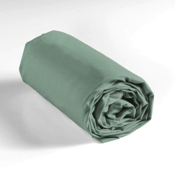 DRAP HOUSSE LINA SAUGE 90x190CM 1PERS