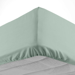 DRAP HOUSSE LINA SAUGE 90x190CM 1PERS