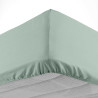 Drap Housse 1 Personne - 90x190 cm - Coton 57 Fils - Sauge