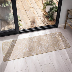 TAPIS RECT STYLIS BLANC 45x120CM TISSE I