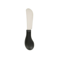 Couteau à tartiner Inox et Manche Noir - 13 cm