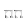 Lot de 2 Crochets de Porte en Inox - 5x5 cm Lot de 2 Crochets de Porte en Inox - 5x5 cm