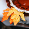 6 Feuilles d'Érable Tissu Dégradé Orange