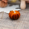 Citrouille Velours Ambre et Or Ø9x7cm