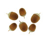 6 Glands Velours Pistache et Paillettes