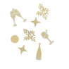 8 Confettis "Bonne Année" Bubbles Party