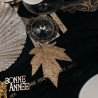 10 Confettis "Bonne Année" en Bois Or 6x