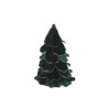 Sapin Velours Vert Anglais et Paillettes