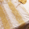 Chemin Tab Effervescent Or Organza et Pa
