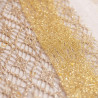 Chemin Tab Effervescent Or Organza et Pa