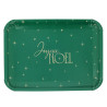 3 Plateaux "Joyeux Noël" 35x25,5cm Vert