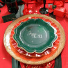 8 Assiettes "Joyeux Noël"Vert Anglais et