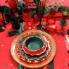 8 Assiettes "Joyeux Noël"Vert Anglais et