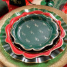 8 Petites Assiettes "Joyeux Noël" Vert A 8 Petites Assiettes "Joyeux Noël" Vert A