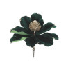 Fleur de Magnolia Velours Vert Anglais e