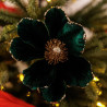 Fleur de Magnolia Velours Vert Anglais e