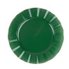 6 Assiettes Pls Vert Anglais et Or Ø26cm