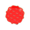 8 Petites Assiettes "Joyeux Noël" Rouge