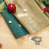 Chemin Tab Métallisé Tissu Vert et Or 28