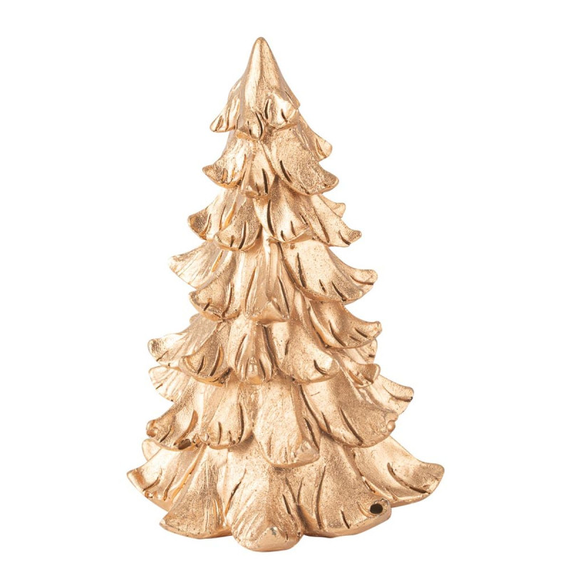 Sapin Chic Résine Or 15x10cm