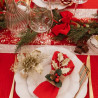 Fleur de Noël Ajourée sur Tige Paillette