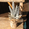 SAPIN TABLE Neige Glaciale avec Jute - V