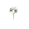 Branche Décorative "Neige Glaciale" - Blanc et Vert