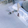 8 Confettis Neige Éternelle Bois Blanc e