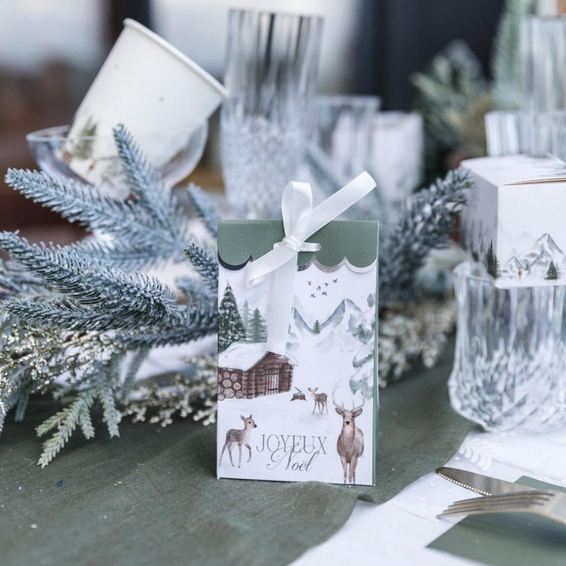 8 Sachets "Joyeux Noël" Neige Éternelle