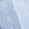 Chemin Tab Sapins Organza Imprimé Blanc