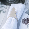 6 Ronds de Serviette Sapin Bois 6x10cm