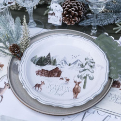 16 Serv "Joyeux Noël" Neige Éternelle Pa