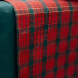 Chemin Tab Tartan Écossais Tissu Rouge,