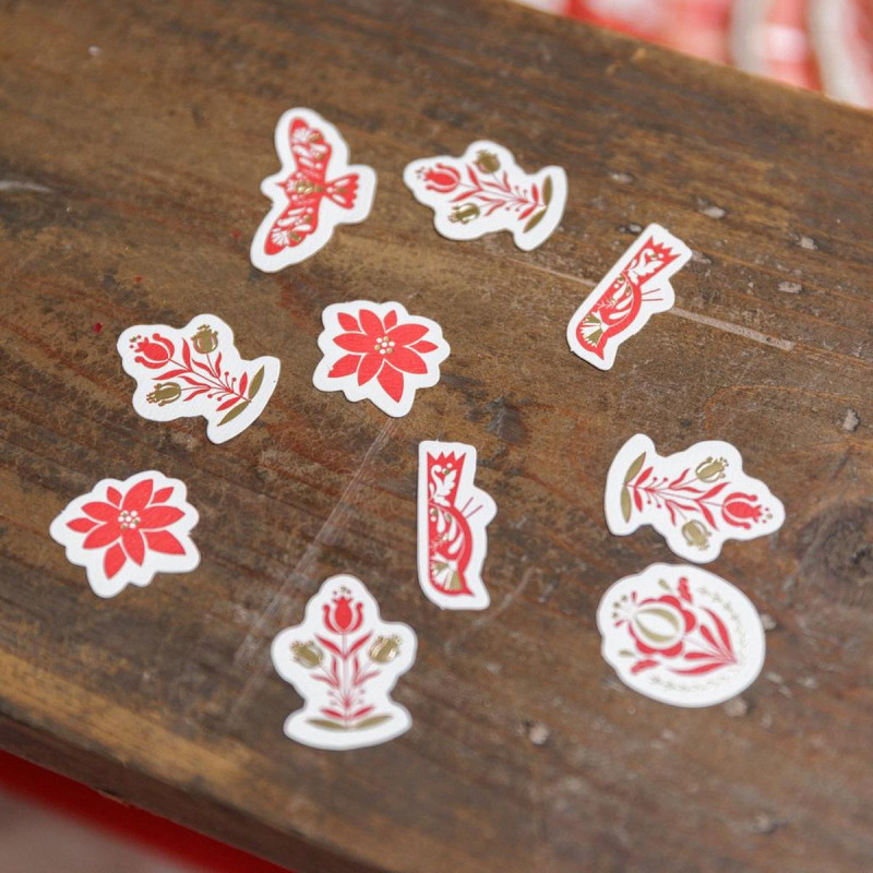 100 Confettis Folky Christmas Papier Rou 100 Confettis Folky Christmas Papier Rou