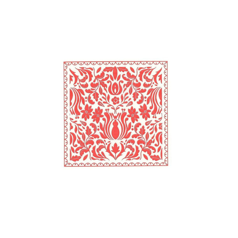 20 Serv Cocktail Folky Christmas Papier