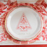 8 Assiettes "Joyeux Noël" Folky Christma