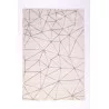 TAPIS SARAH BLANC/GRIS 100X150