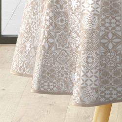 NAPPE RONDE CARELLA BLANC D160 CM PVC