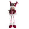 figurine de Noël Fille Assise avec capuche Hibou