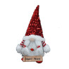Gnome "Joyeux Noël" avec chapeau à sequins