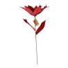BRANCHE POINSETTIA ROUGE H55CM