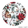 Sous-assiette de Noël rose à motifs D30cm