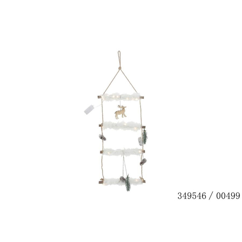 SUSP ECHELLE LED BOIS 35X3CM BOIS/FOURRU