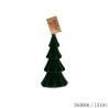 SAPIN A POSER FLOCAGE VELOURS VERT FONCE