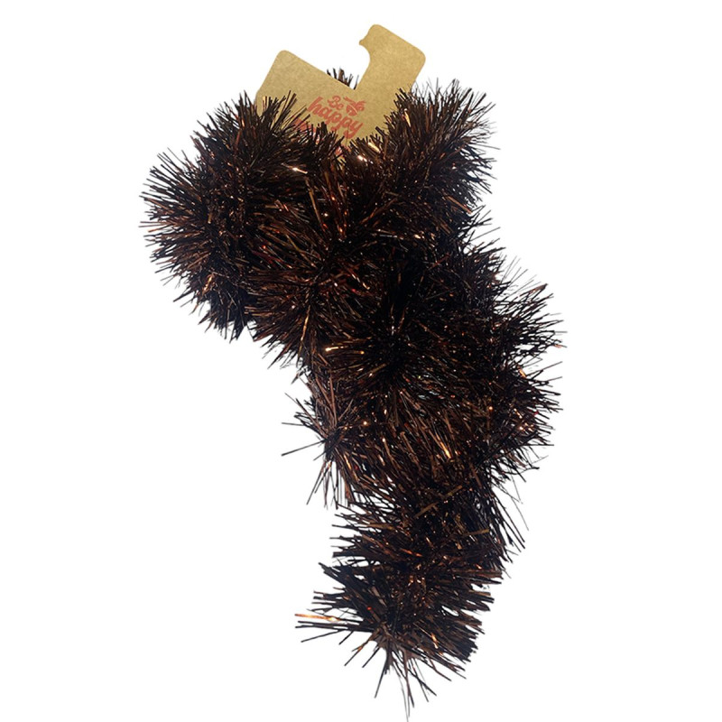 Guirlande de Noël Épaisse Marron Foncé 7cm x 200cm Guirlande de Noël Épaisse Marron Foncé 7cm x 200cm