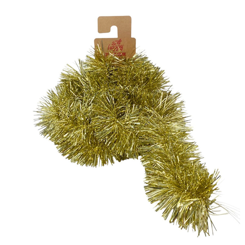 Guirlande de Noël Mousseuse Or 14cm x 200cm Guirlande de Noël Mousseuse Or 14cm x 200cm