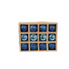 BOULES BLEU NUIT X12 D4CM (BRILLANT/MAT
